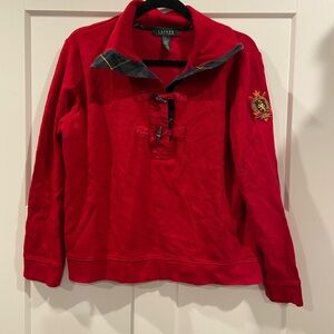 Lauren Ralph Lauren Club Preppy polo blouse beautiful timeless piece Large